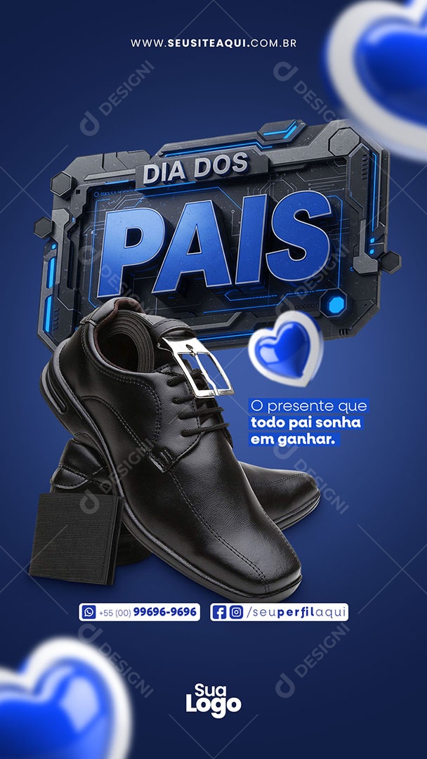 Story Feliz Dia dos Pais Social Media PSD Editável