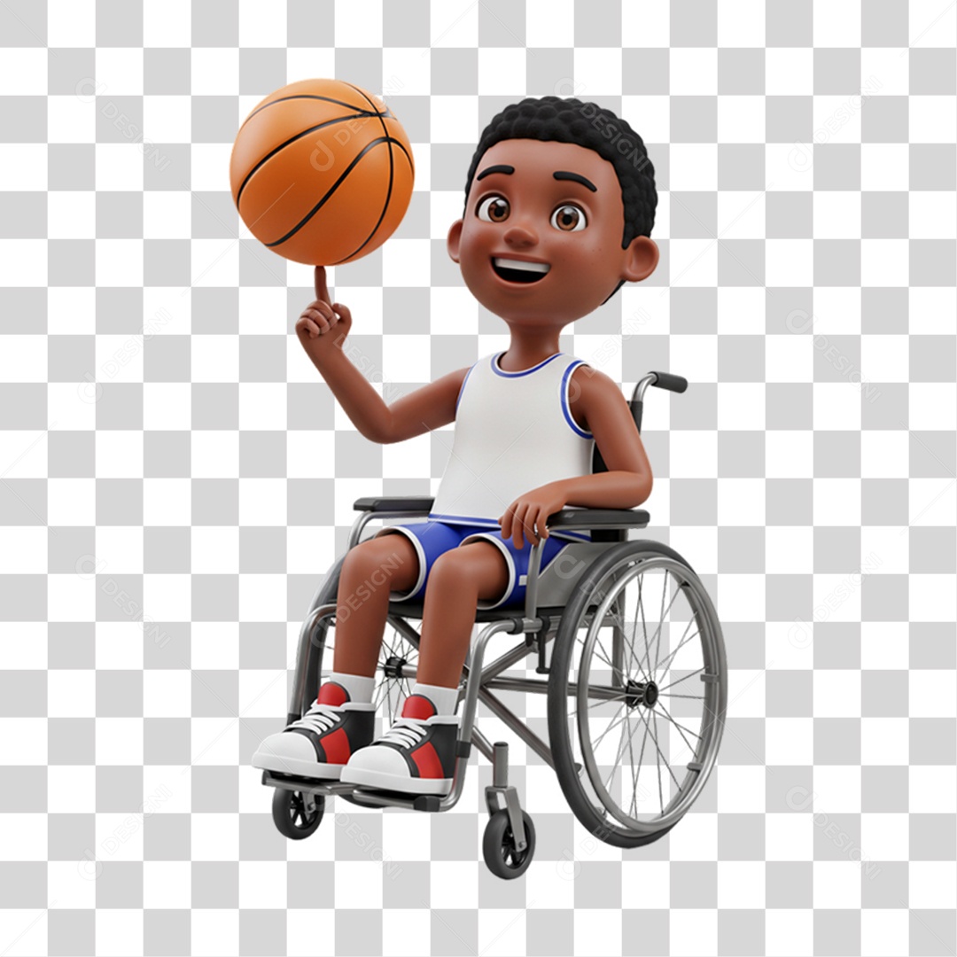 Personagem Criança com Deficiências Doenças PNG Transparente
