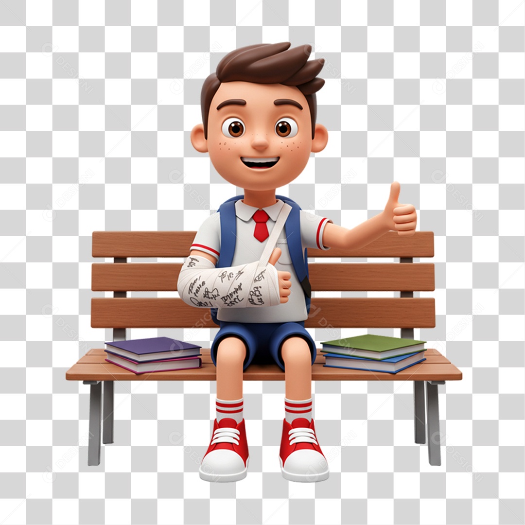 Personagem Criança com Deficiências Doenças PNG Transparente