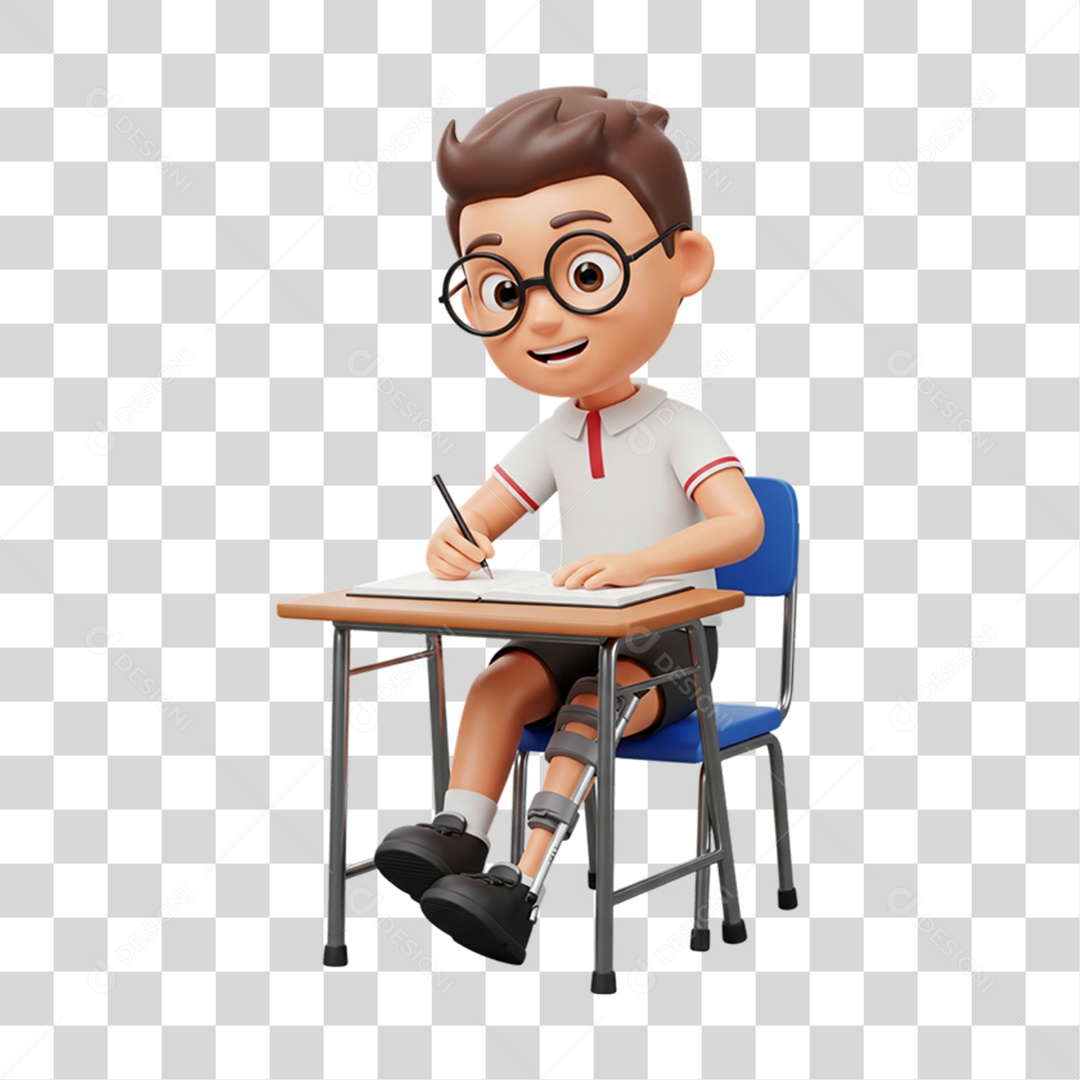 Personagem Criança com Deficiências Doenças PNG Transparente