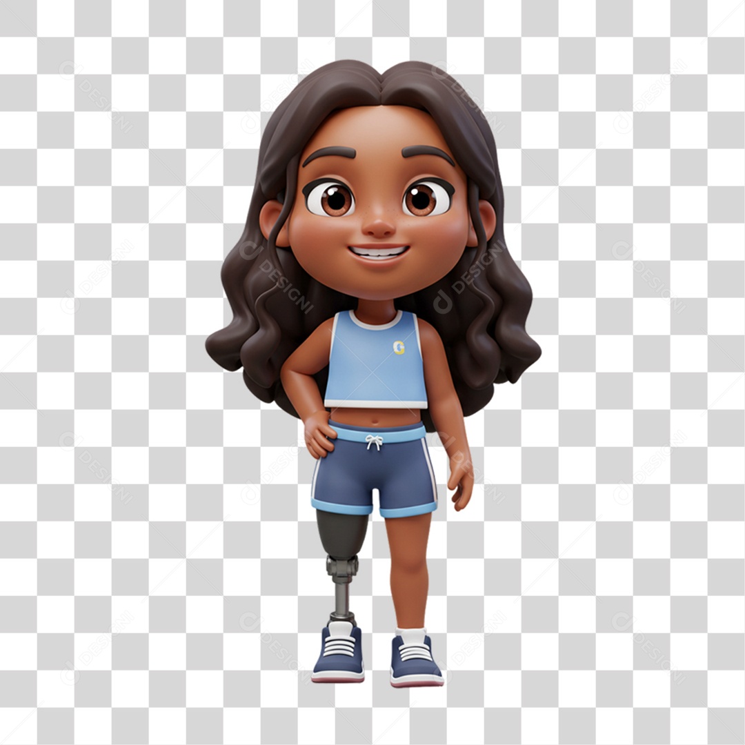 Personagem Criança com Deficiências Doenças PNG Transparente