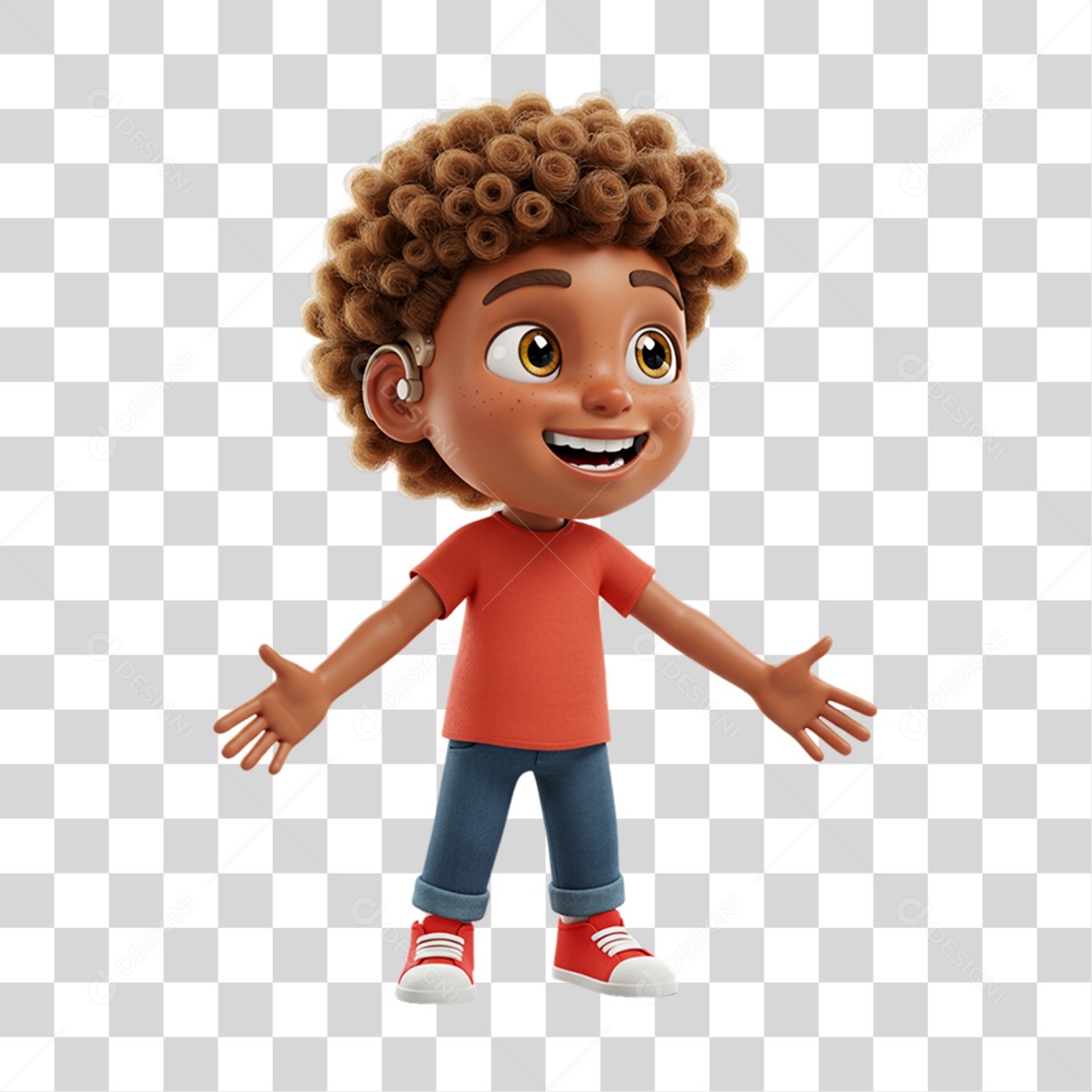 Personagem Criança com Deficiências Doenças PNG Transparente