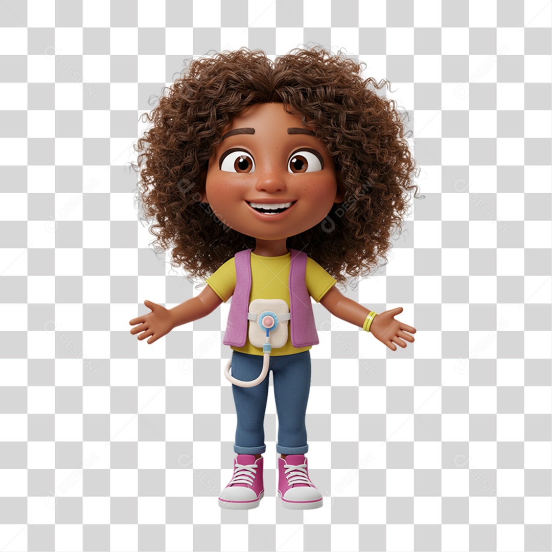 Personagem Criança com Deficiências Doenças PNG Transparente