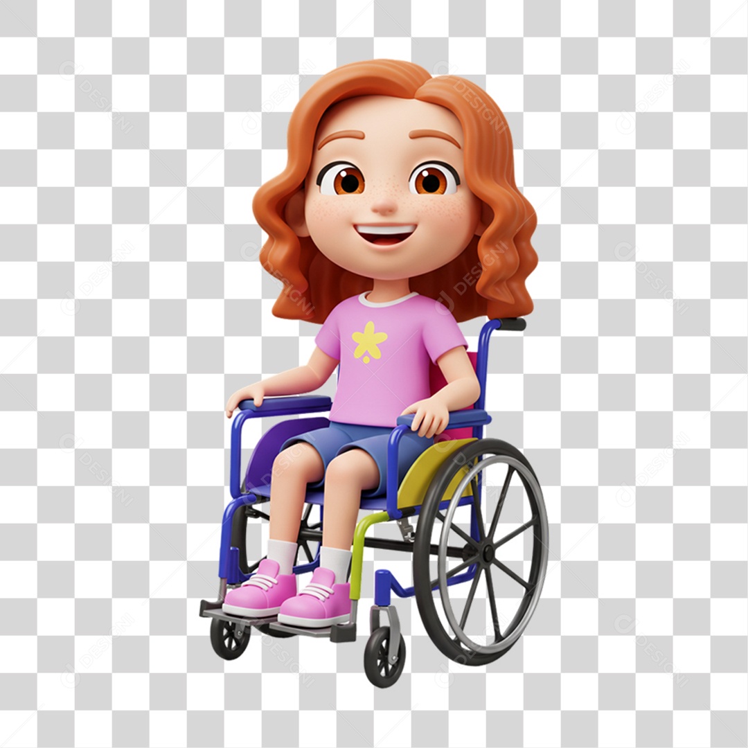 Personagem Criança com Deficiências Doenças PNG Transparente