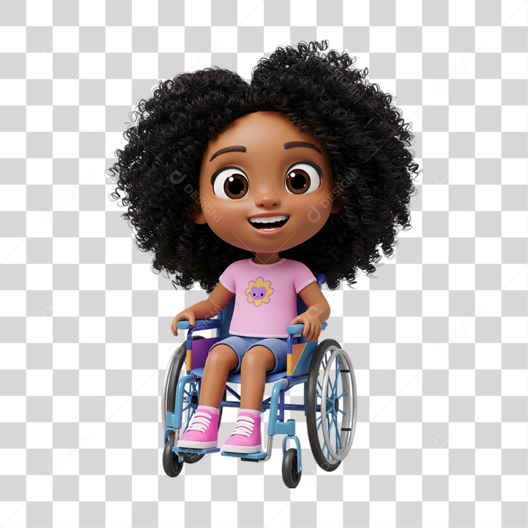 Personagem Criança com Deficiências Doenças PNG Transparente