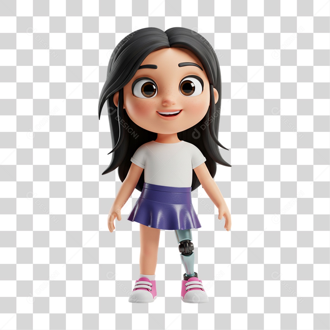 Personagem Criança com Deficiências Doenças PNG Transparente