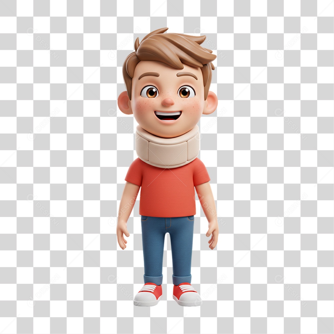 Personagem Criança com Deficiências Doenças PNG Transparente