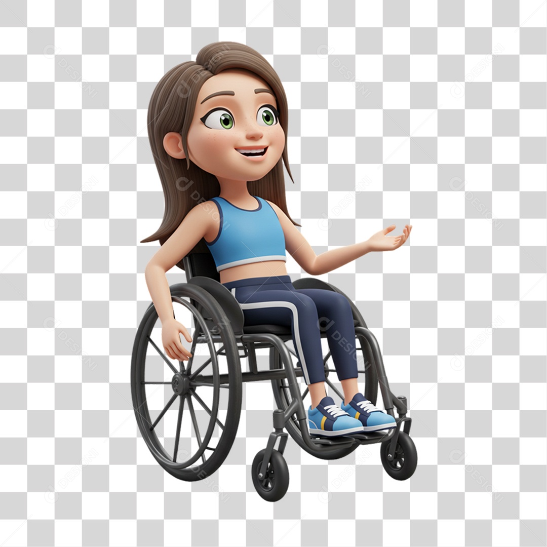 Personagem Criança com Deficiências Doenças PNG Transparente