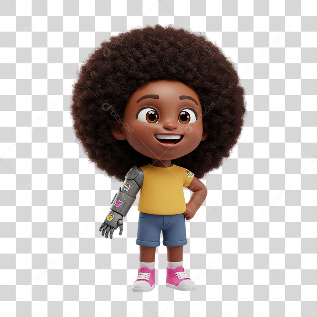 Personagem Criança com Deficiências Doenças PNG Transparente