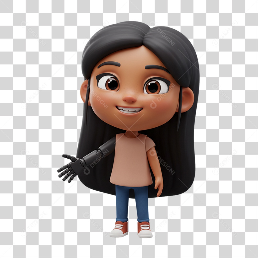 Personagem Criança com Deficiências Doenças PNG Transparente