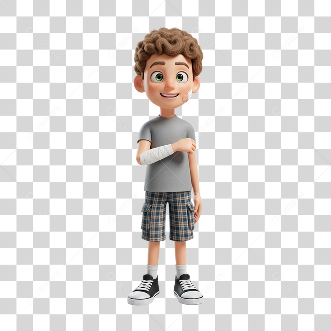 Personagem Criança com Deficiências Doenças PNG Transparente