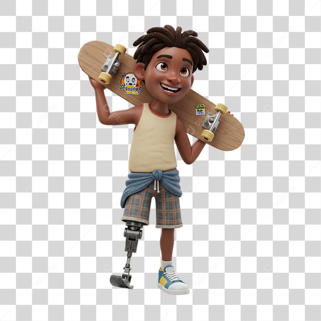 Personagem Criança com Deficiências Doenças PNG Transparente