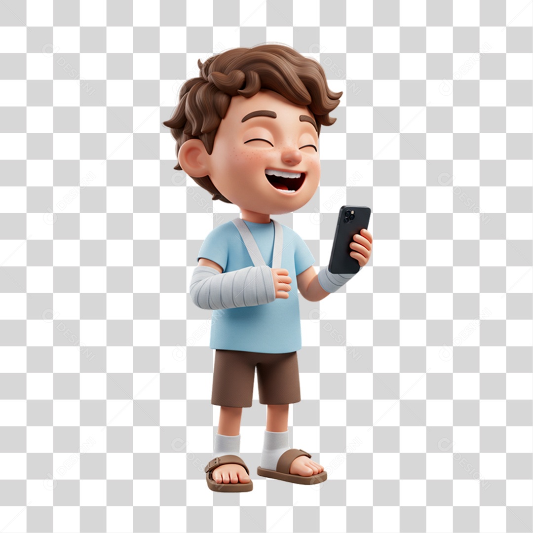 Personagem Criança com Deficiências Doenças PNG Transparente