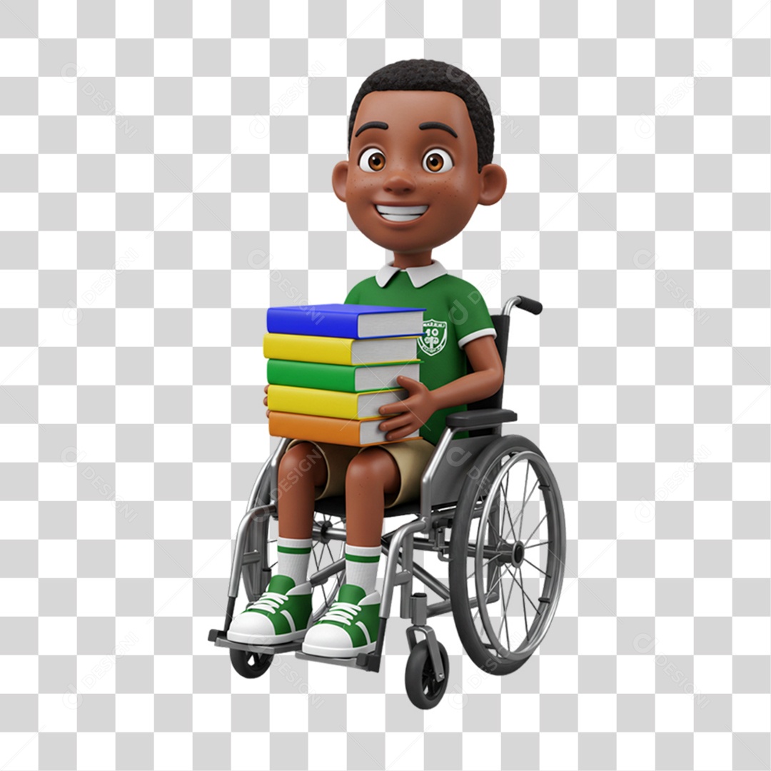 Personagem Criança com Deficiências Doenças PNG Transparente