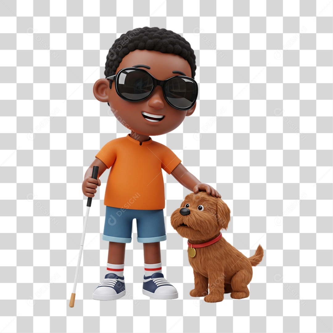 Personagem Criança com Deficiências Doenças PNG Transparente