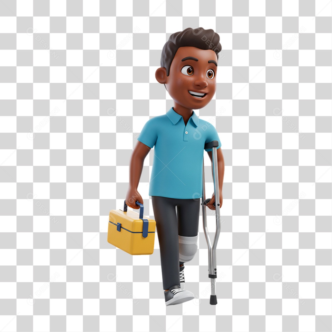 Personagem Criança com Deficiências Doenças PNG Transparente
