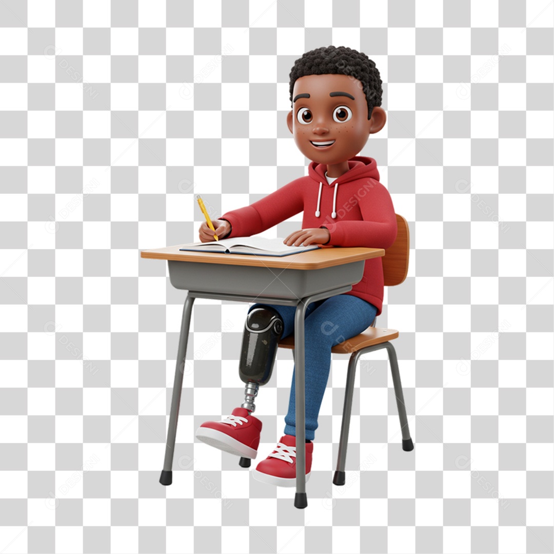 Personagem Criança com Deficiências Doenças PNG Transparente