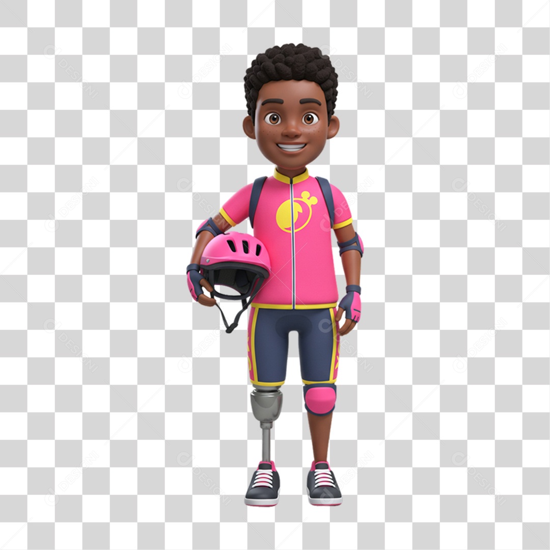 Personagem Criança com Deficiências Doenças PNG Transparente