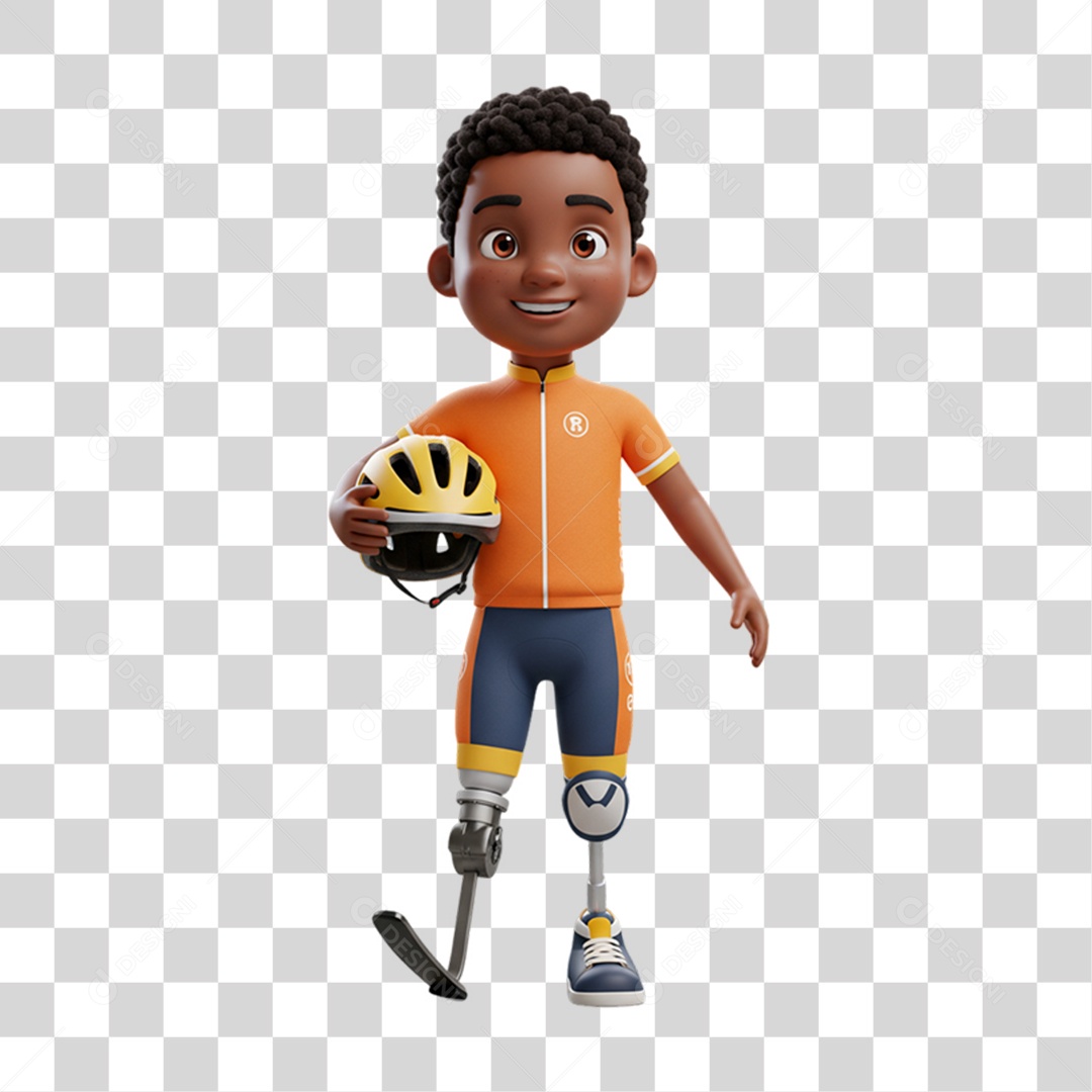 Personagem Criança com Deficiências Doenças PNG Transparente