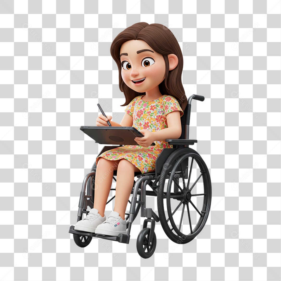 Personagem Criança com Deficiências Doenças PNG Transparente