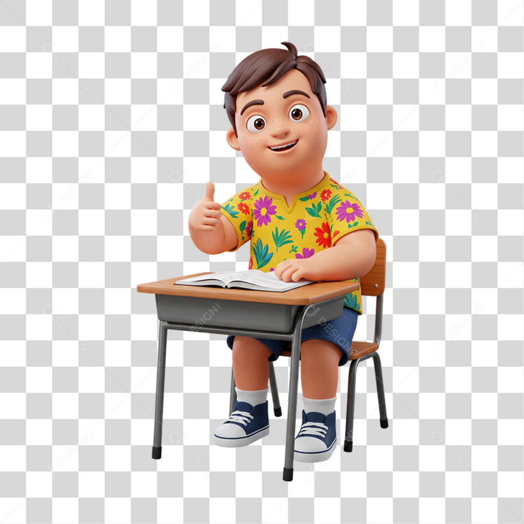 Personagem Criança com Deficiências Doenças PNG Transparente