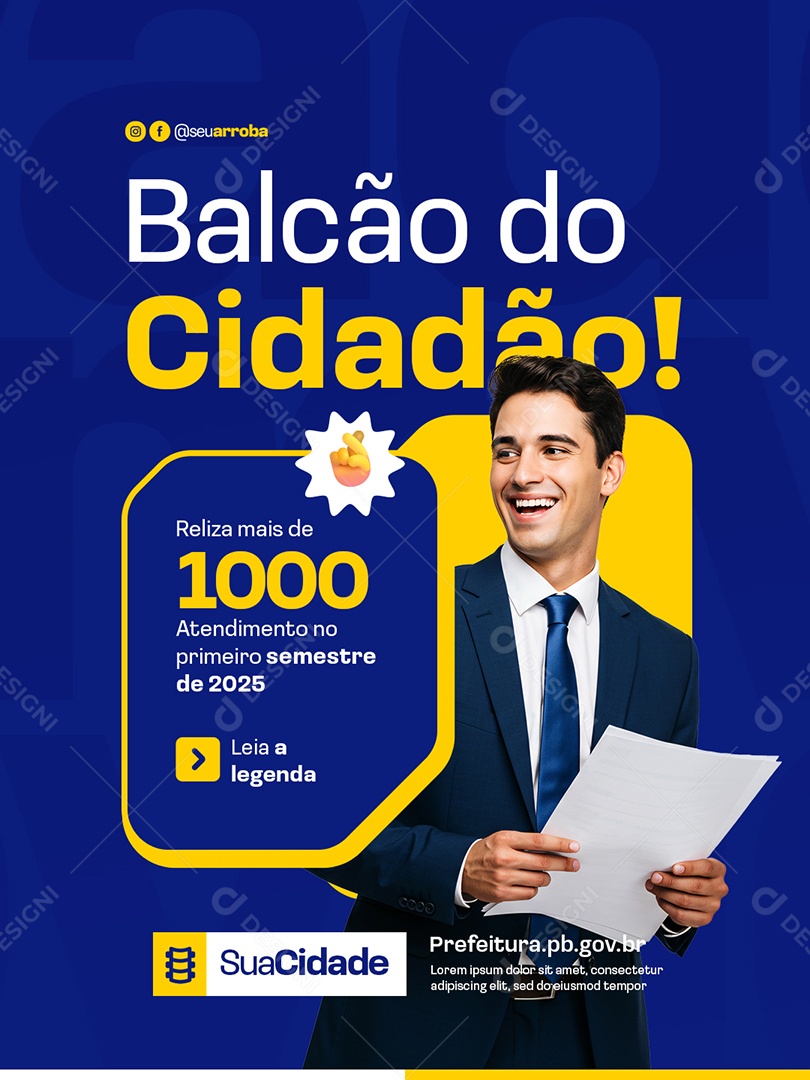 Política Balcão do Cidadão Social Media PSD Editável