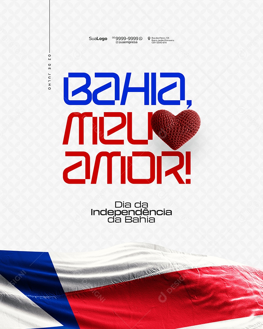 Independência da Bahia Social Media PSD Editável