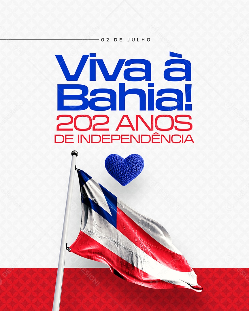 Viva á Bahia 202 Anos de Independência Social Media PSD Editável
