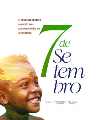 Dia da Independência do Brasil 7 de Setembro Social Media PSD Editável