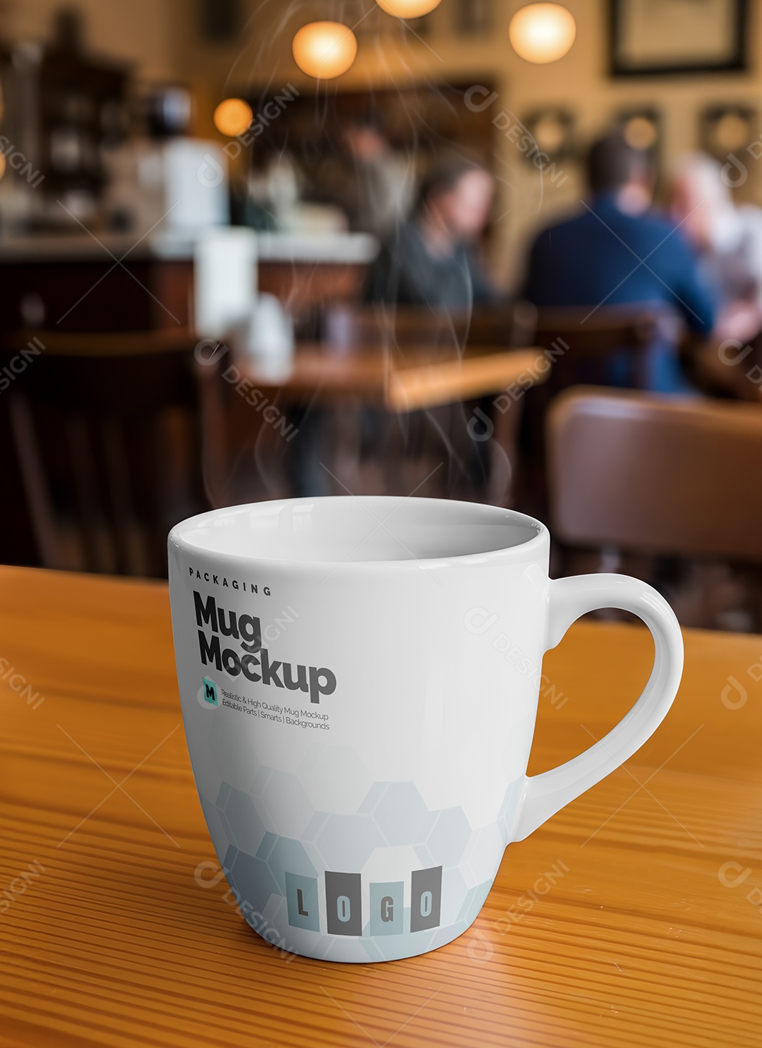 Mockup de Caneca PSD Editável