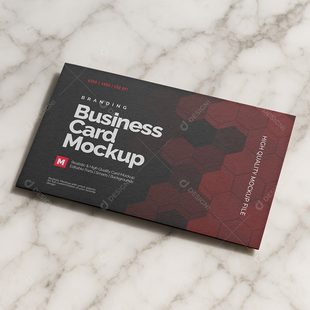 Mockup Cartão de visita PSD Editável