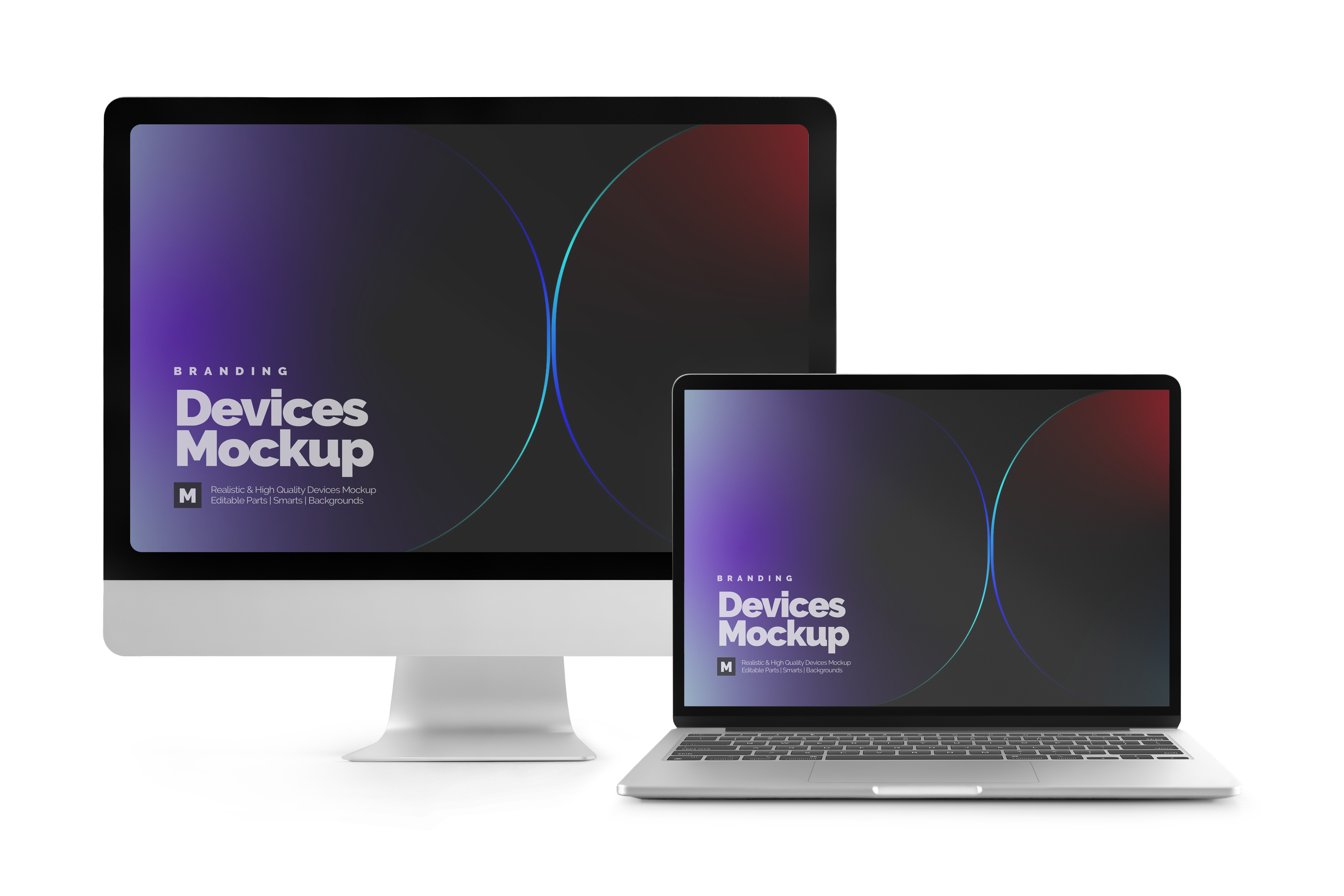 Mockup de Notebook e Tablet PSD Editável