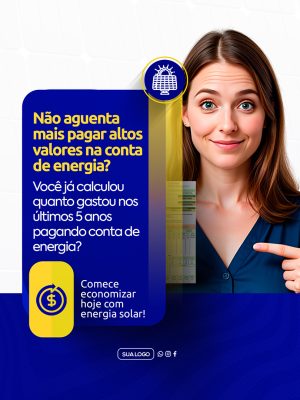 Energia Solar Social Media PSD Editável