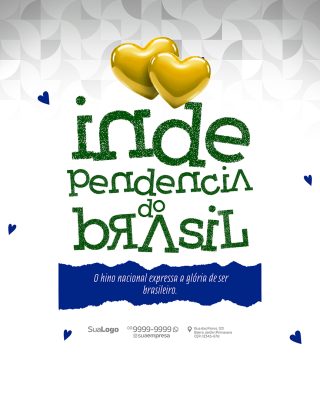 Independência do Brasil Social Media PSD Editável