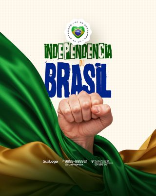 Dia da Independência do Brasil 07 de Setembro Social Media PSD Editável