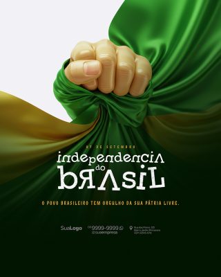 Dia da Independência do Brasil 07 de Setembro Social Media PSD Editável