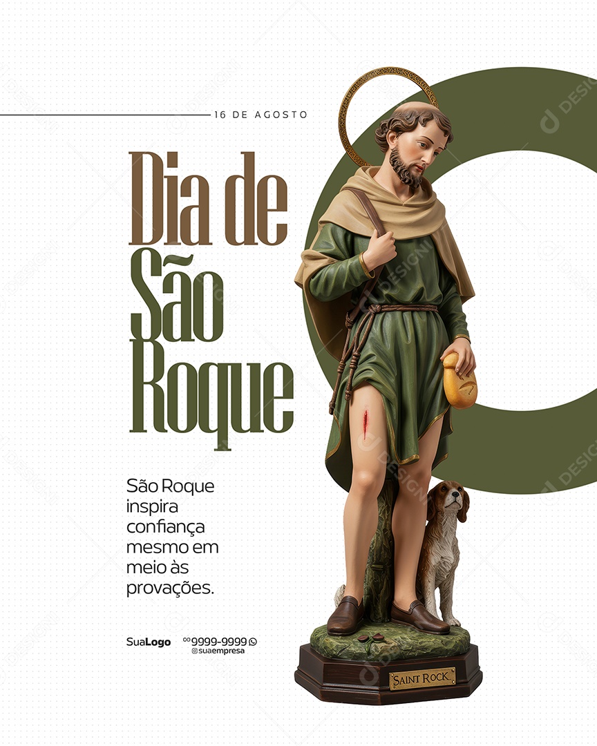 Dia de São Roque Social Media PSD Editável