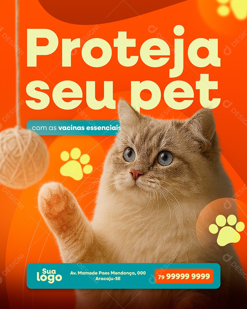 Pet Shop Proteja seu Pet Social Media PSD Editável