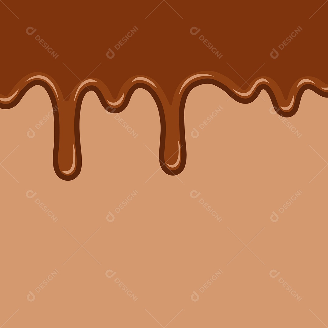 Fundo de Chocolate Gotejando Ilustração Vetor EPS