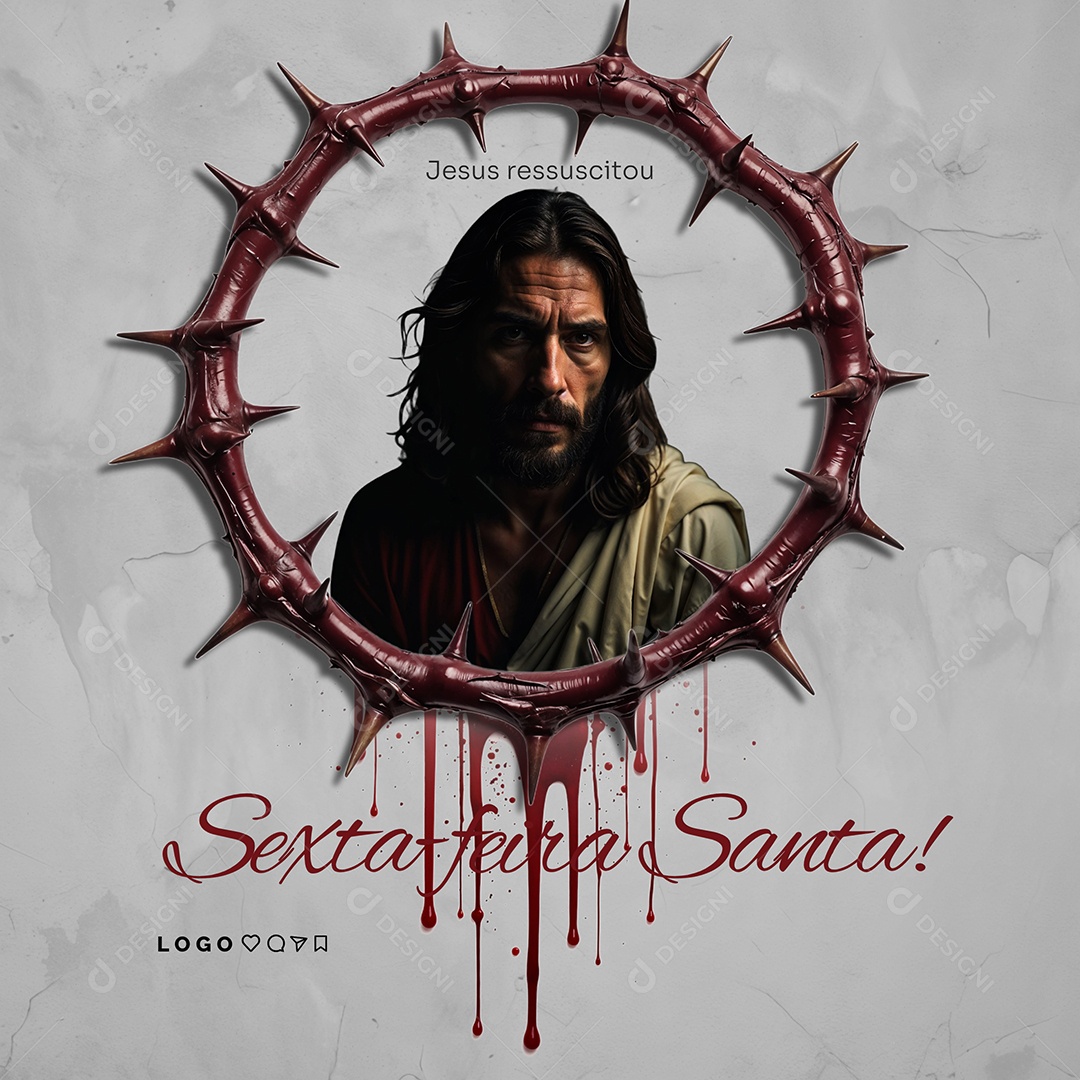 Sexta Feira Santa Social Media PSD Editável