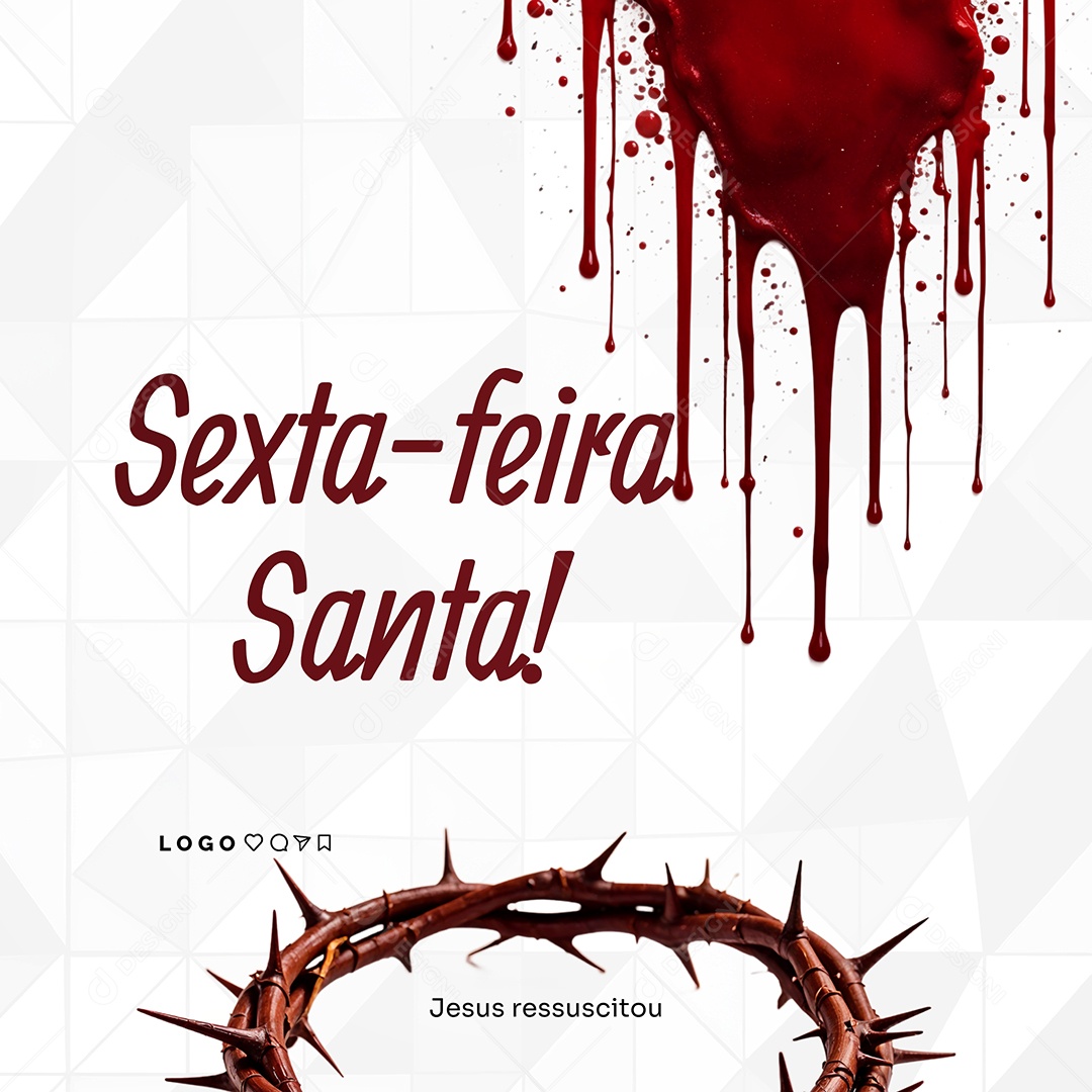 Sexta Feira Santa Social Media PSD Editável