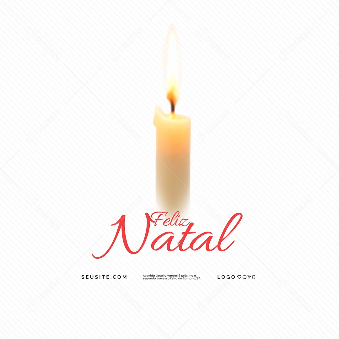 Feliz Natal 25 de Dezembro Celebre a Vida com Amor e Gratidão Social Media PSD Editável