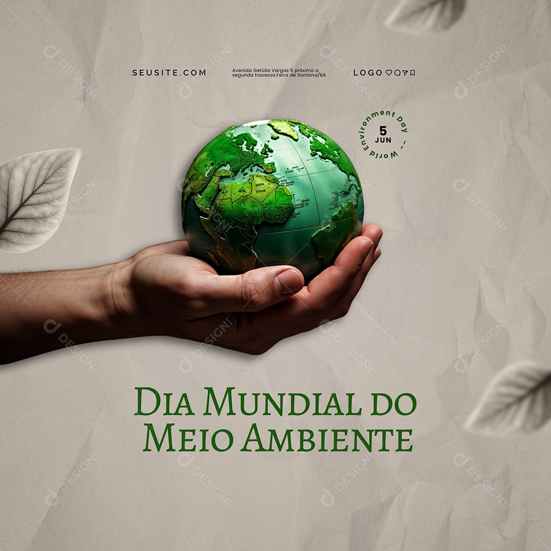 Dia Mundial do Meio Ambiente 05 de Junho Social Media PSD Editável