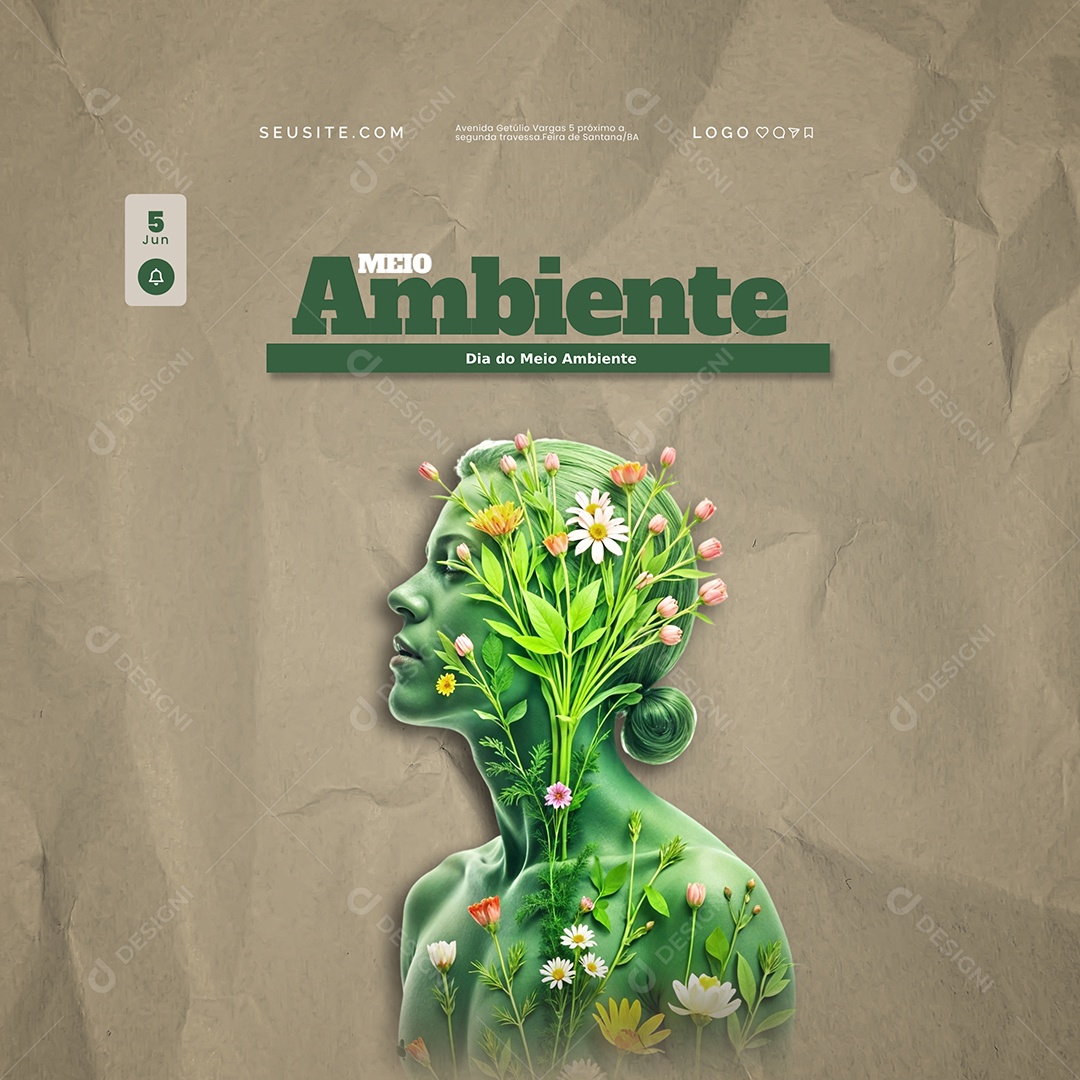 Dia Mundial do Meio Ambiente 05 de Junho Social Media PSD Editável