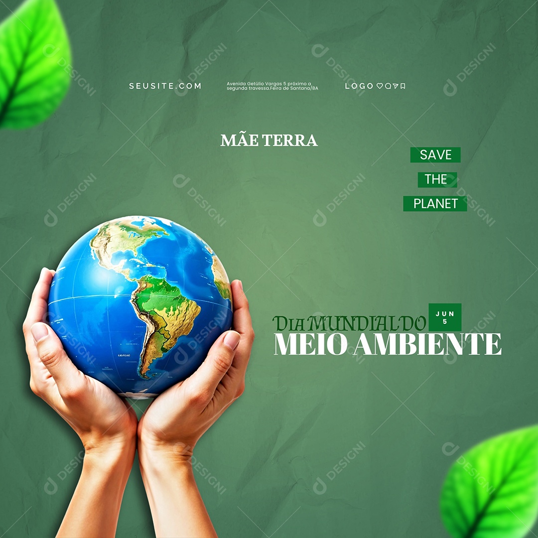 Dia Mundial do Meio Ambiente 05 de Junho Social Media PSD Editável