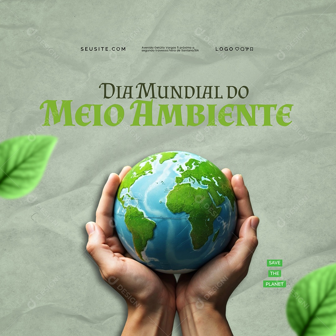 Dia Mundial do Meio Ambiente 05 de Junho Social Media PSD Editável