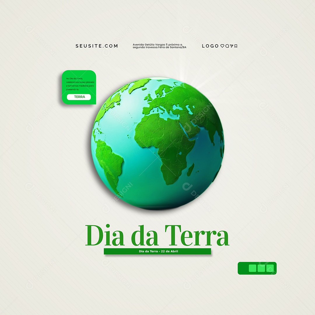 Dia da Terra 22 de Abril Social Media PSD