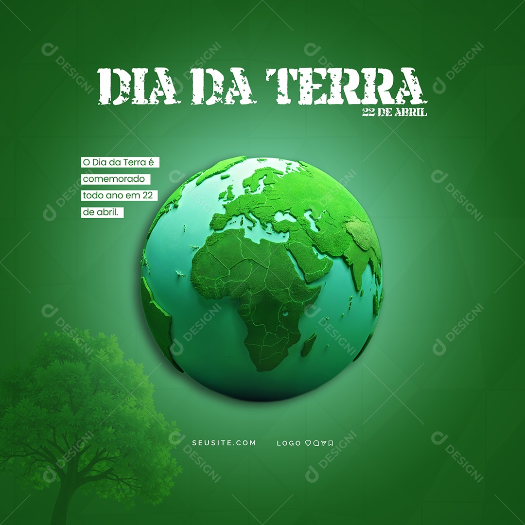 Dia da Terra 22 de Abril Social Media PSD