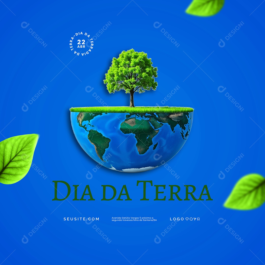 Dia da Terra 22 de Abril Social Media PSD
