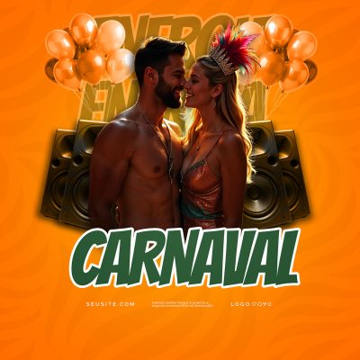 Carnaval Social Media PSD Editável